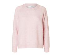 SELECTED WOMEN - SLFLULU LS KNIT O-NECK NOOS bleached mauve - Gr. - XL
