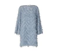 SELECTED WOMEN - SLFMYLINE RELAXED LS BOAT NECK DRESS B Dusty Blue - Gr. - 36