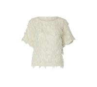 SELECTED WOMEN - SLFMYLINE SS BOAT NECK TOP B Egret - Gr. - 36