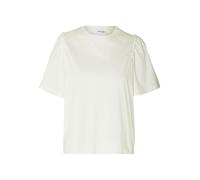 SELECTED WOMEN - SLFPENELOPE 2/4 RUFFLE TEE NOOS snow white - Gr. - XS