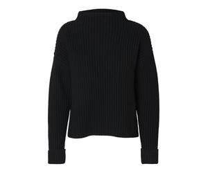 selected women - SLFSELMA SUS LS KNIT PULLOVER NOOS Black - Gr. - XS