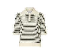 SELECTED WOMEN - SLFTHEA 2/4 KNIT MERINO COLLAR NECK snow white - Gr. - XS