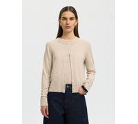 SELECTED WOMEN - SLFTHEA LS KNIT MERINO CARDIGAN NOOS oatmeal - Gr. - XS