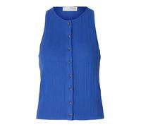 SELECTED WOMEN - SLFTRIXIE SL KNIT BUTTON TOP dazzling blue - Gr. - M