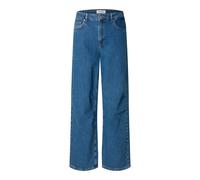 SELECTED WOMEN - SLFWIDE AGATHE MW BAGGY PLEATED JEANS medium blue denim - Gr. - 30/32