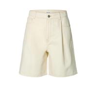 selected women - SLFWIDE TENNA HW DENIM SHORTS Egret - Gr. - 40