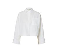 SELECTED WOMEN - SLWASTHA LS CROPPED BOXY SHIRT NOOS Bright White - Gr. - 36