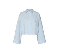 SELECTED WOMEN - SLWASTHA LS CROPPED BOXY SHIRT NOOS Cashmere Blue - Gr. - 42