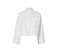 selected women - SLWASTHA LS CROPPED BOXY SHIRT NOOS Weiß - Gr. - 34