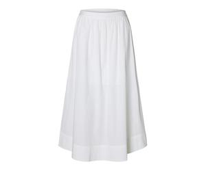 selected women - SLWBLAIR HW ANKLE SLIT SKIRT NOOS Bright White - Gr. - 38