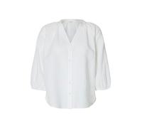 selected women - SLWCLEO-ALBERTA LINEN BLEND SHIRT NOOS Bright White - Gr. - 38
