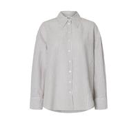 selected women - SLWCLEO OVERSIZE LINEN BLEND SHIRT NOOS Bright White - Gr. - 36
