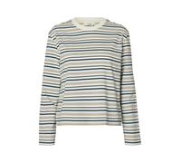 SELECTED WOMEN - SLWESSENTIAL LS STRIPED BOXY TEE NOOS Cashmere Blue - Gr. - XS