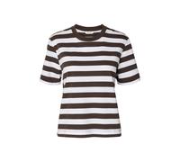 Selected Boxy Fit T-Shirt aus reiner Baumwolle Modell 'ESSENTIAL' in Dunkelbraun, Größe XL