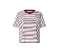 selected women - SLWESSENTIAL SS STRIPED BOXY TEE NOOS Tawny Port - Gr. - S