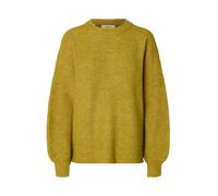 selected women - SLWLULU LS KNIT RELAXED O-NECK Avocado Oil - Gr. - XS