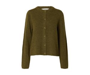 selected women - SLWLULU NEW LS KNIT CARDIGAN NOOS Fir Green - Gr. - S