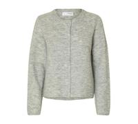 SELECTED WOMEN - SLWLULU NEW LS KNIT CARDIGAN NOOS Light Grey Melange - Gr. - XS