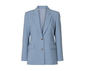 selected women - SLWRITA LS CLASSIC BLAZER MEL NOOS Dusty Blue - Gr. - 42