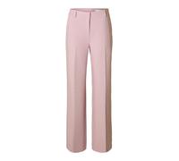 selected women - SLWRITA MW WIDE PANT MEL NOOS Bleached Mauve - Gr. - 32