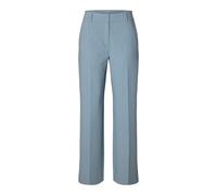 selected women - SLWRITA MW WIDE PANT MEL NOOS Dusty Blue - Gr. - 32