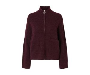 selected women - SLWSIA RAS LS KNIT ZIPPER CARDIGAN NOOS Fig - Gr. - M