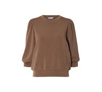 selected women - SLWTENNY 3/4 SWEAT TOP NOOS Chocolate Chip - Gr. - S