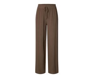 selected women - SLWVIVA-GULIA HW LONG SUN PANT NOOS Chocolate Chip - Gr. - 36
