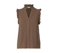 SELECTED WOMEN - SLWVIVA SL SUN RUFFLE TOP NOOS Chocolate Chip - Gr. - 36