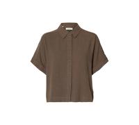 selected women - SLWVIVA SS CROPPED SUN SHIRT NOOS Chocolate Chip - Gr. - 34
