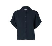 SELECTED WOMEN - SLWVIVA SS CROPPED SUN SHIRT NOOS Dark Sapphire - Gr. - 38