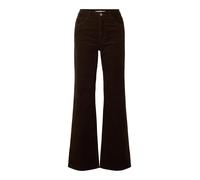 selected women - SLWWIDE RUNA HW CORDUROY PANT NOOS Braun - Gr. - 32