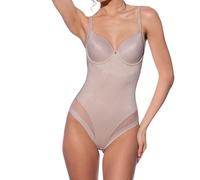Selene, Damen-Body mit Ringen und formenden Körbchen, Nahtlose Unterseite, Violett-Kollektion, Erde, 75C