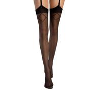 Selente Lovely Legs raffinierte Damen Straps-Strümpfe, 15 DEN, (4(L), Straps-Strümpfe-Schwarz)
