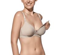 Selente Mummy Love Damen gemütlicher Still-BH/Bustier ohne Bügel, Beige Baumwolle, Gr. 90C