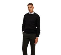 SELETED HOMME Herren SLHBERG Cable Crew Neck NOOS Pullover, Black, XX-Large