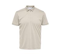 Selected Fave Kurzarm-poloshirt L Oatmeal