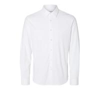 SELETED HOMME Herren SLHSLIM-Jersey Shirt LS NOOS Hemd, Bright White, S