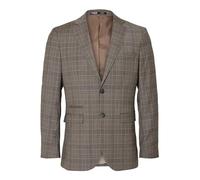 SELETED HOMME Herren SLHSLIM-Neil Brown Check BLZ B NOOS Sakko, Chinchilla/Checks:Light Blue, 48