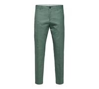 SELETED HOMME Herren SLHSLIM-Oasis Linen TRS NOOS Anzughose, Light Green Melange, 39