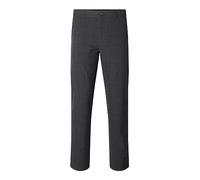 SELETED HOMME Herren SLHSLIM-Robert des Flex 175 Pants NOOS Hose, Grey/Checks:Navy, 30W x 32L