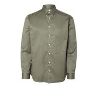 SELETED HOMME Herren SLHSLIMETHAN Shirt LS Classic NOOS Hemd, Kalamata, Large