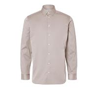 SELETED HOMME Herren SLHSLIMETHAN Shirt LS Classic NOOS Hemd, Pure Cashmere, XL