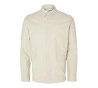 SELETED HOMME Herren SLHSLIMOWEN-Flannel Shirt LS NOOS Hemd, Crockery/Detail:Solid, XL