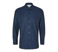 SELETED HOMME Herren SLHSLIMSOHO-Detail Shirt LS NOOS Hemd, Navy Blazer, XL
