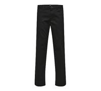 SELETED HOMME Herren Slhstraight-new Miles 196 Flex Pants W Chino, Schwarz, 29W / 32L EU