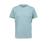 SELETED HOMME Men's SLHASPEN Mini STR SS O-Neck Tee W NOOS T-Shirt, Harbor Gray/Stripes:Colonial Blue, XXL