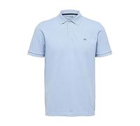 SELETED HOMME Men's SLHDANTE SS Polo W NOOS T-Shirt, Skyway/Detail:Melange, S