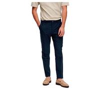 SELETED HOMME Men's SLHSLIM-Elon TRS Flex B NOOS Anzughose, Navy Blazer, 58