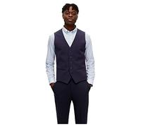 Selected Weste LIAM Slim Fit mit Paspeltaschen Marineblau Größe 48